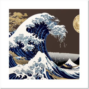 Aesthetic Japanese Art Wave Posters and Art